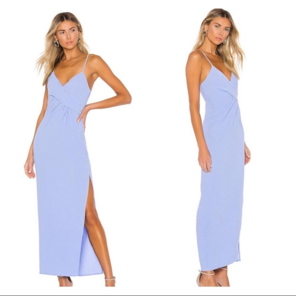 NWT NBD Saanvi Periwinkle Blue/Lavender Dress/Gown